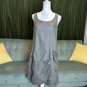 Chalet Layered Gray Sleeveless Dress